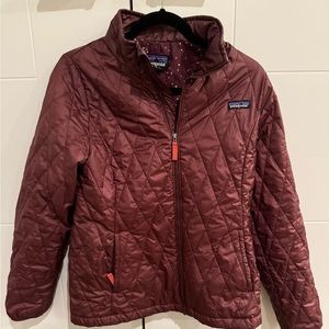 Patagonia girls nano puff coat.